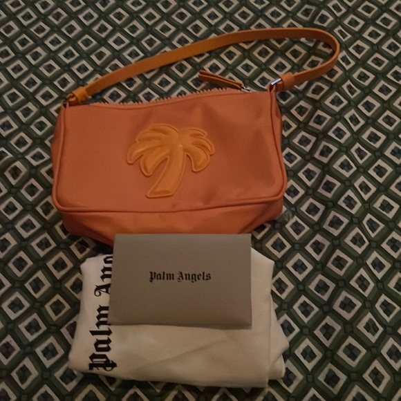 🎉 HOST PICK 🎉 NWT PALM ANGELS ORANGE PURSE  WITH PALM TREE LOGO IN ARANCIONE - Picture 6 of 6